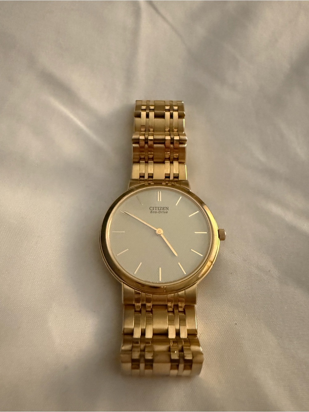 Citizen Gold Tone Slim Bracelet Watch with Light Dial